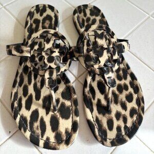 TORY BUCH LEOPARD MILLER SANDAL